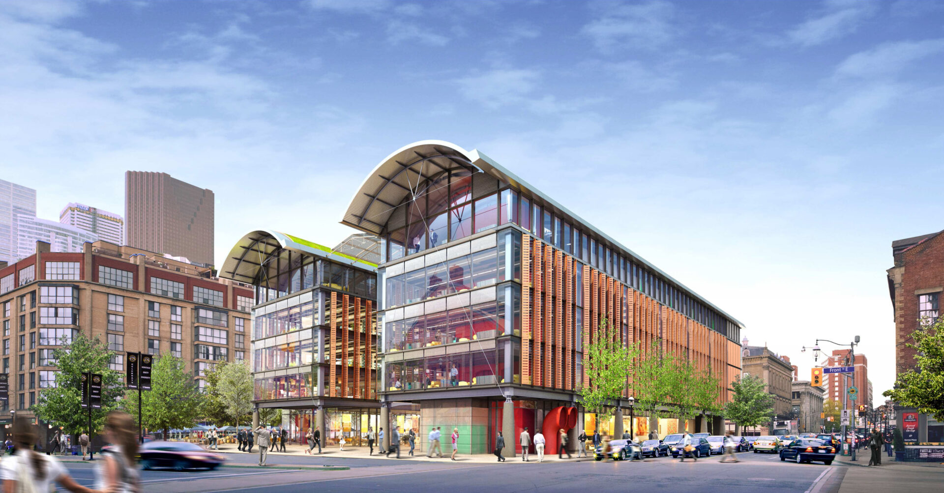 St. Lawrence Market North - Rendering by Adamson Associates Architects & Rogers Stirk Harbour